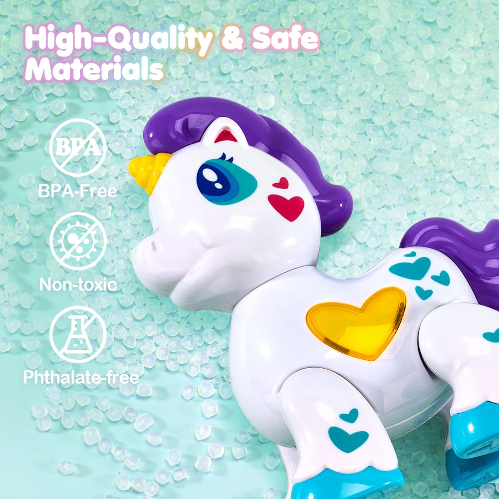 Hahaland unicorn smooth edges support worry-free, safe play.