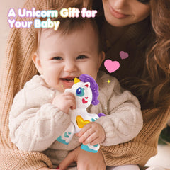 Hahaland unicorn serves as a compact travel companion for outings.