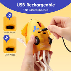 Hahaland USB-rechargeable octopus provides hassle-free power for indoor play.