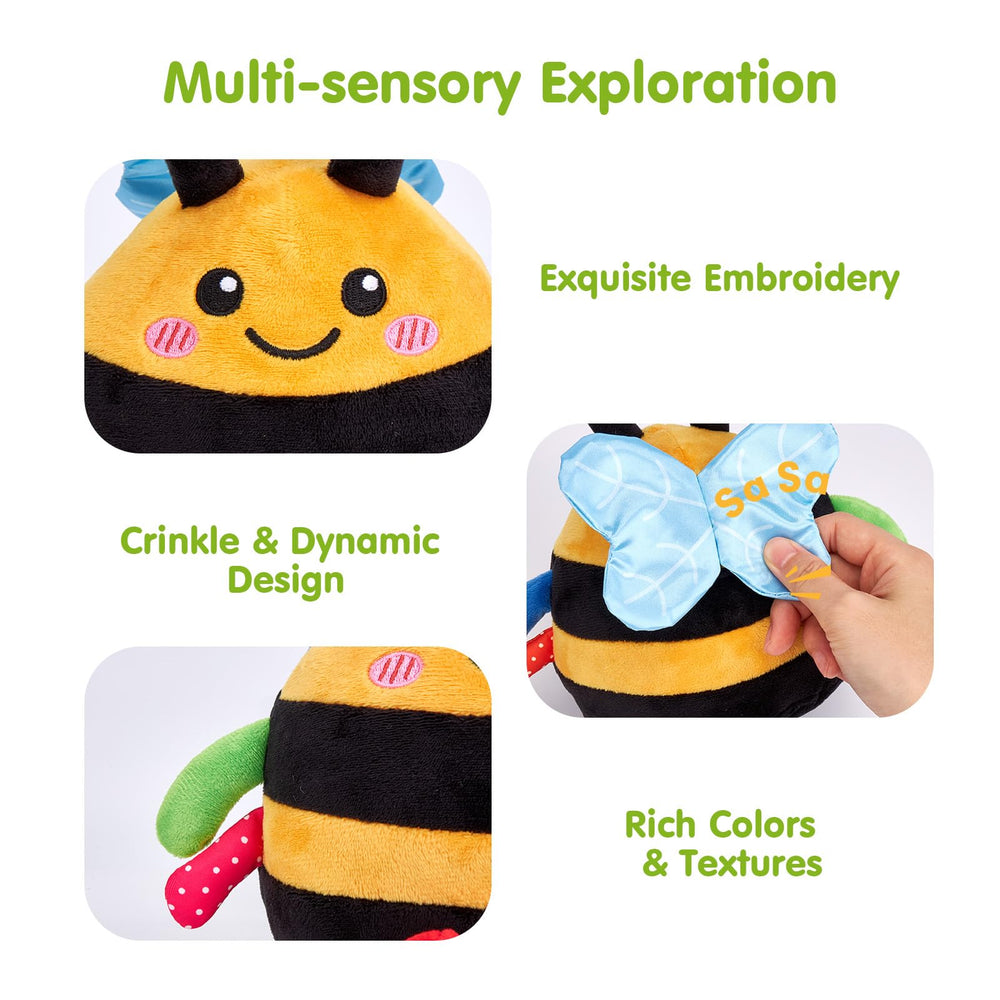 Hahaland two-modes button switch toy for music and voice playback.