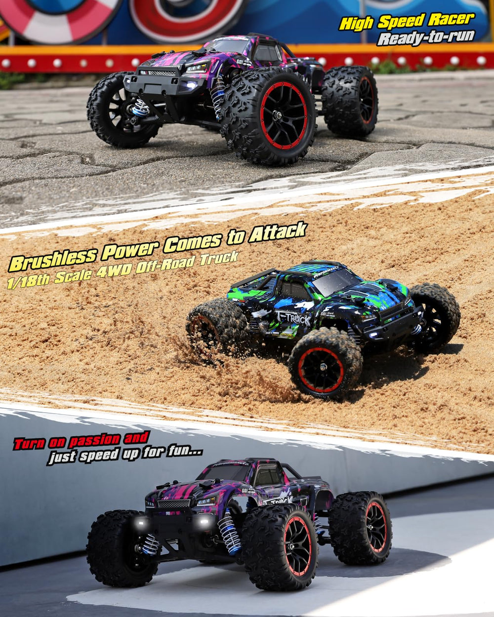 HAIBOXING 18859A IPX4 waterproof ESC highlights protection during wet play.