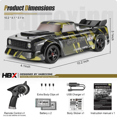 HAIBOXING 2196 drift car packaging ready for gifting and setup