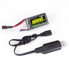 HAIBOXING RC battery with USB charger bundle for HBX trucks convenient recharges