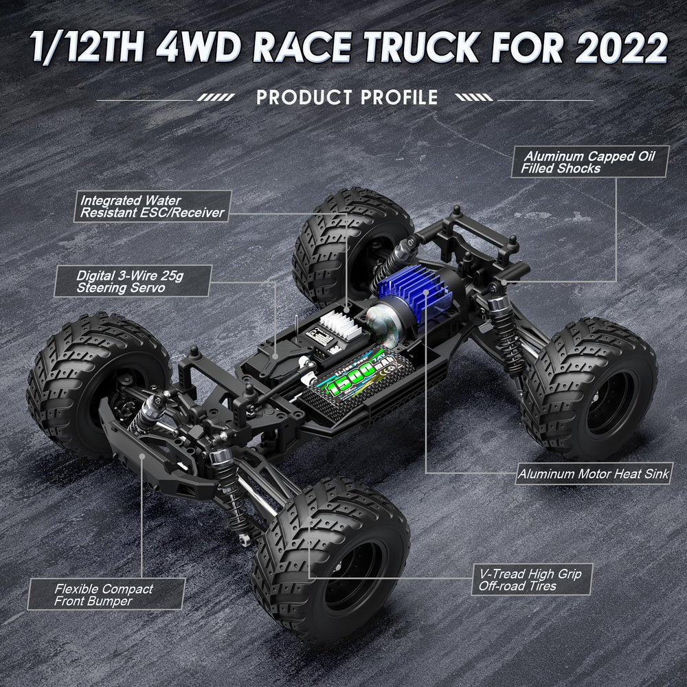 HAIBOXING 1:12-scale off-road chassis ready for rugged terrains outdoors