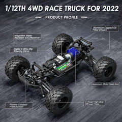 HAIBOXING 1:12-scale off-road chassis ready for rugged terrains outdoors