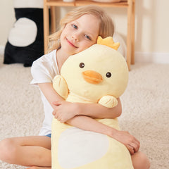 HAIJUNYA duck pillow on sofa demonstrating versatile lounging use