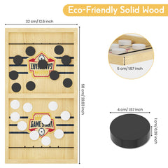 Close-up of elastic bands and pucks with Hailey&Elijah branding for table dexterity.