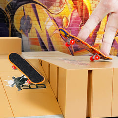 Hailey&Elijah mini finger skateboards compact design for desk or bag.