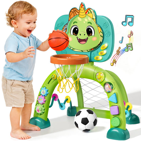 HAIMST dinosaur sports toy basketball hoop enhances active play and motor skills