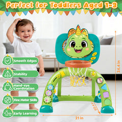 HAIMST dinosaur sports toy soccer goal promotes kicking skills and fun