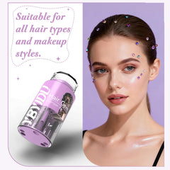 Colorful gem accents create party-ready looks with Hair Gems Tool for Girls.