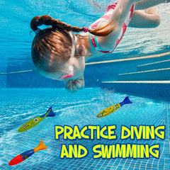 Bright colors improve visibility of Haktoys shark rings during pool games