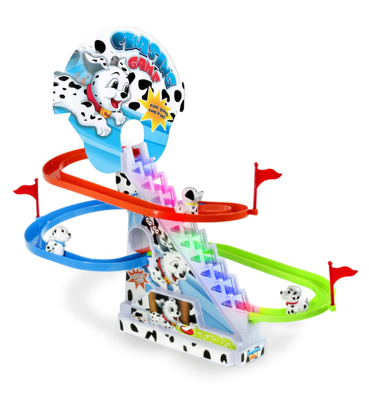 Haktoys Dalmatian Slide Set assembly view for quick setup and family play