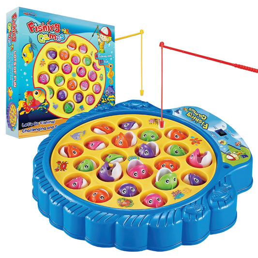 Haktoys Fishing Game fishpond with rotating surface for engaging tabletop play
