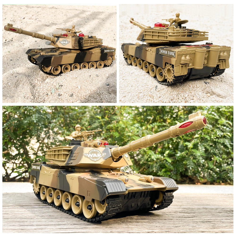 Haktoys tank turret rotates and cannon tilts for dynamic combat