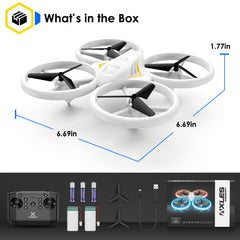 Halivita Drones white body offers a sleek, kid-friendly design.