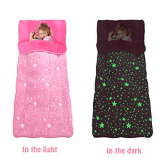 Hallo Bunny sleeping bag with pillow included for extra comfort during naps