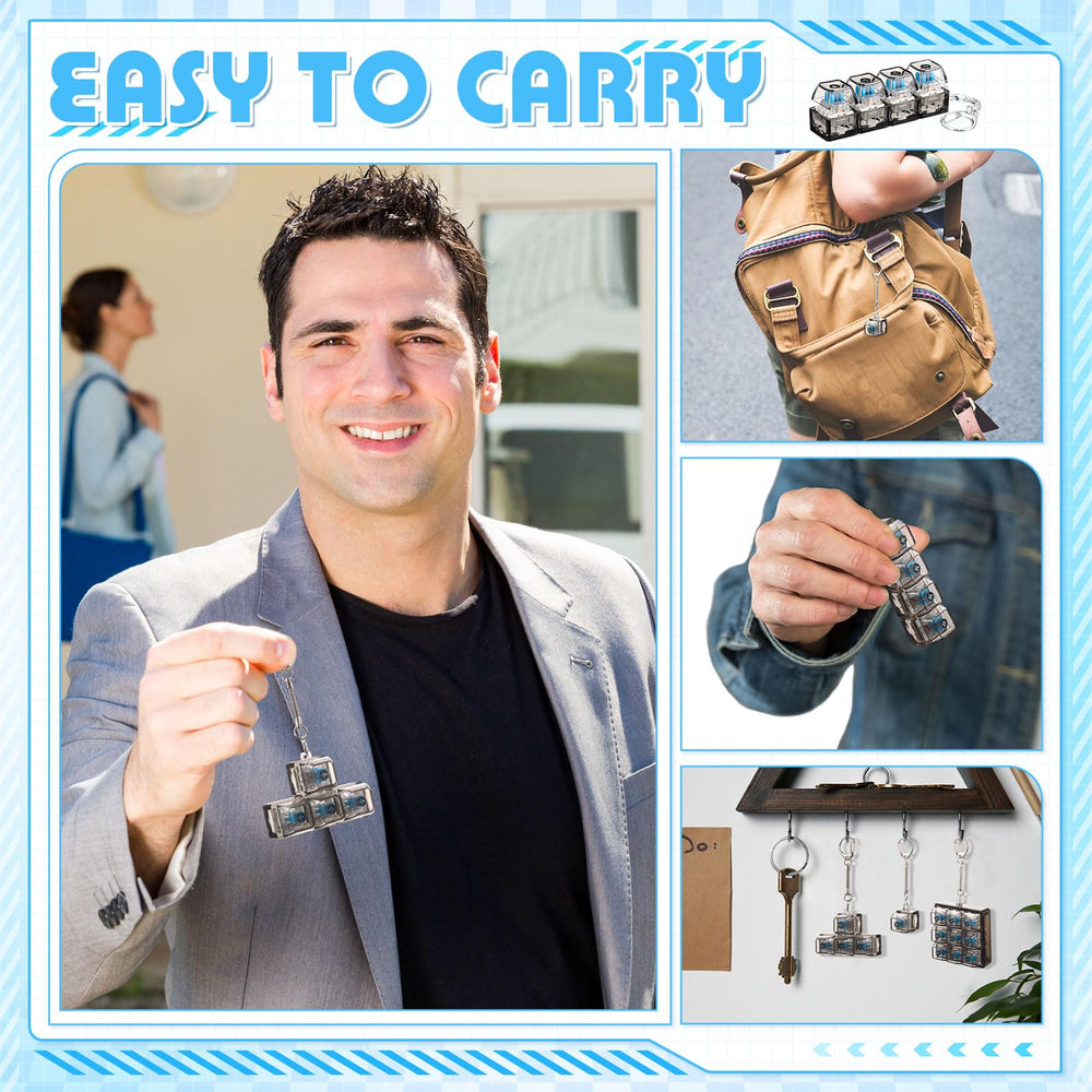 Halloscume keyboard fidget-metal-chain: attach to bag or keys for easy access