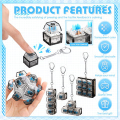 Halloscume keyboard fidget-transparent-pc: transparent construction with smooth key feel