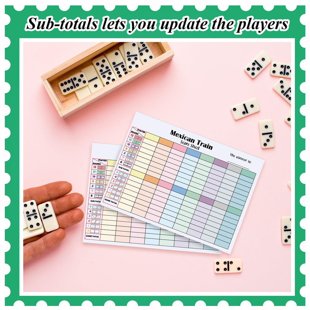 Halloscume scorepad portable size fits bags for travel-friendly gameplay.