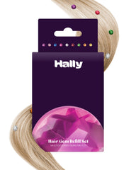 Hally Hair Gems Pen refill with 180 multicolor gems for vibrant looks