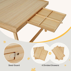 HALLYBEE Puzzle Table promotes organized, enjoyable puzzle sessions.