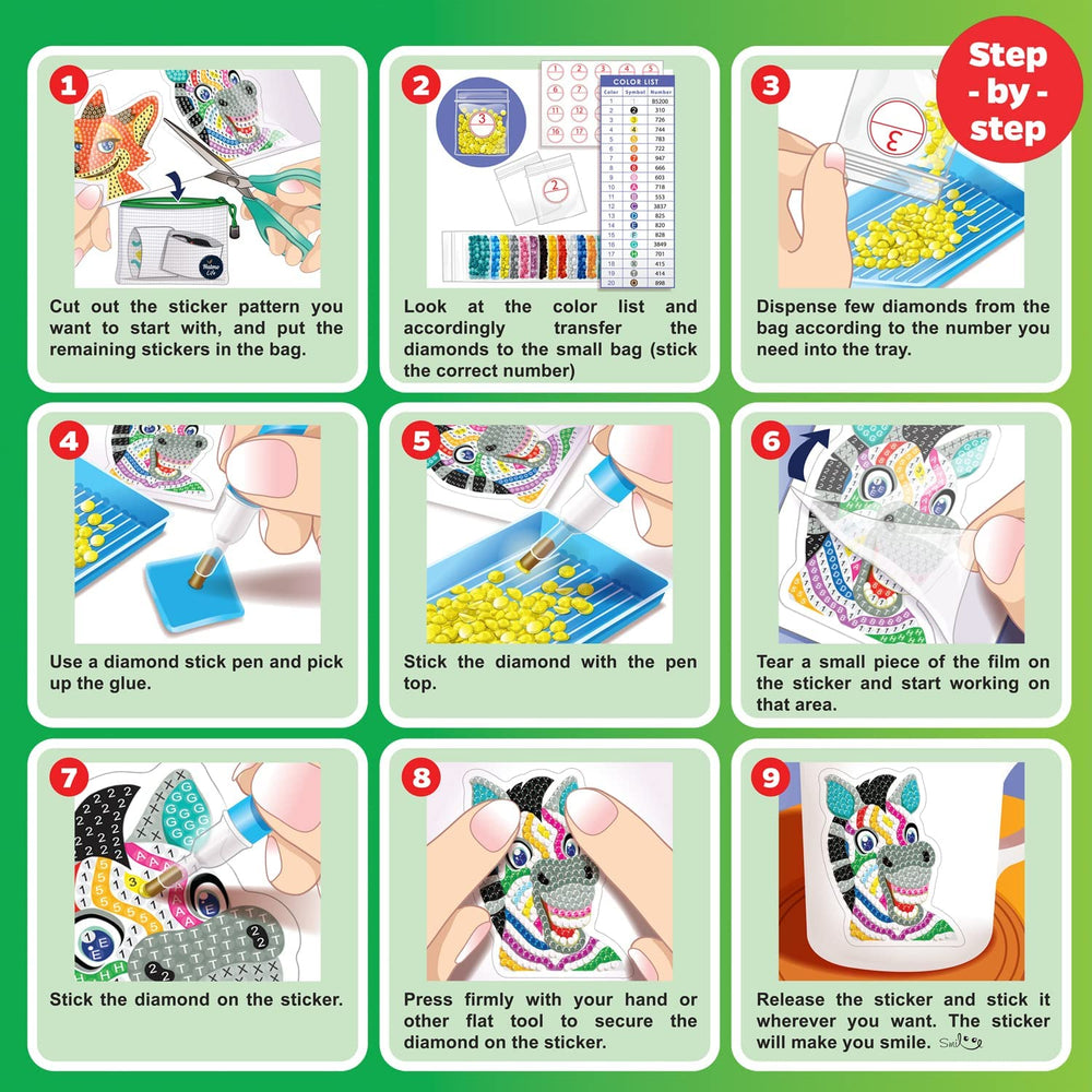Halmolife portable gem art kit with storage bag for on-the-go crafting.