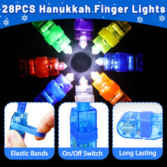 HALOGATE little-dwarves-motif finger light brings whimsy to Hanukkah goodie bags.