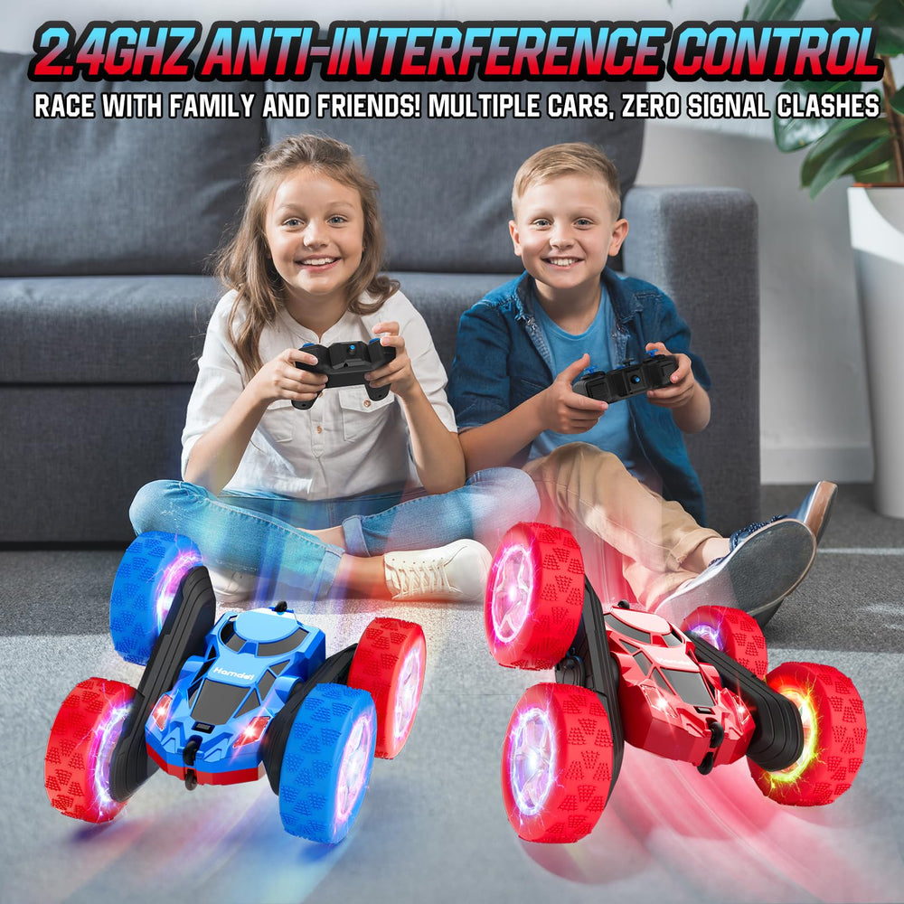 Hamdol GLOW RC Car uses 2.4GHz control for reliable, interference-free racing