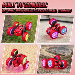 Hamdol Glow Red Fighter durable ABS shell withstands rough play.