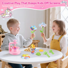 Hamdol Group Play sharing petals to build bouquets with friends