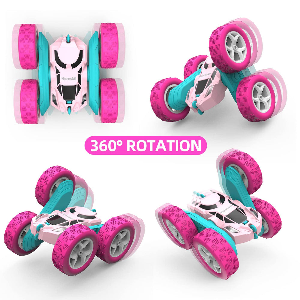 Hamdol Pink Star Edition performing a 360° flip for dynamic stunt play