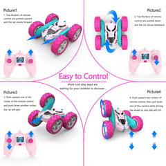 Hamdol Pink Star Edition with bright LED headlights for indoor and outdoor racing
