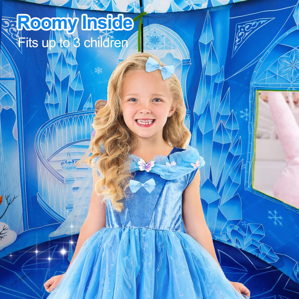 Hamdol Princess Ice Castle Play Tent quick setup for instant playtime
