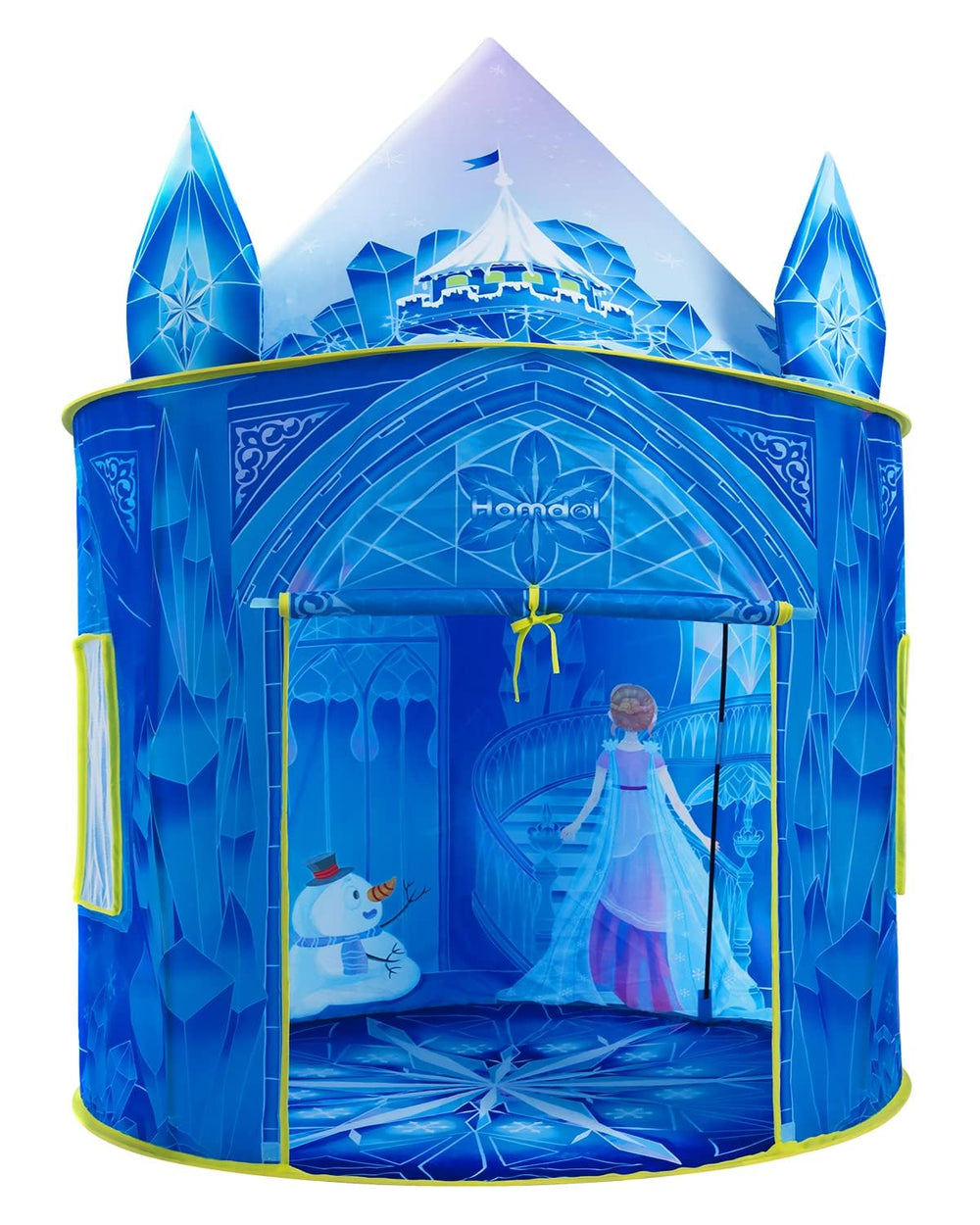 Hamdol Princess Ice Castle Play Tent full setup for imaginative play and social fun