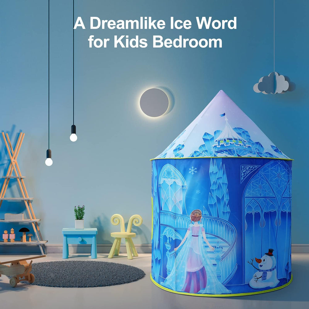 Hamdol Princess Ice Castle Play Tent indoor-outdoor versatility for year-round fun