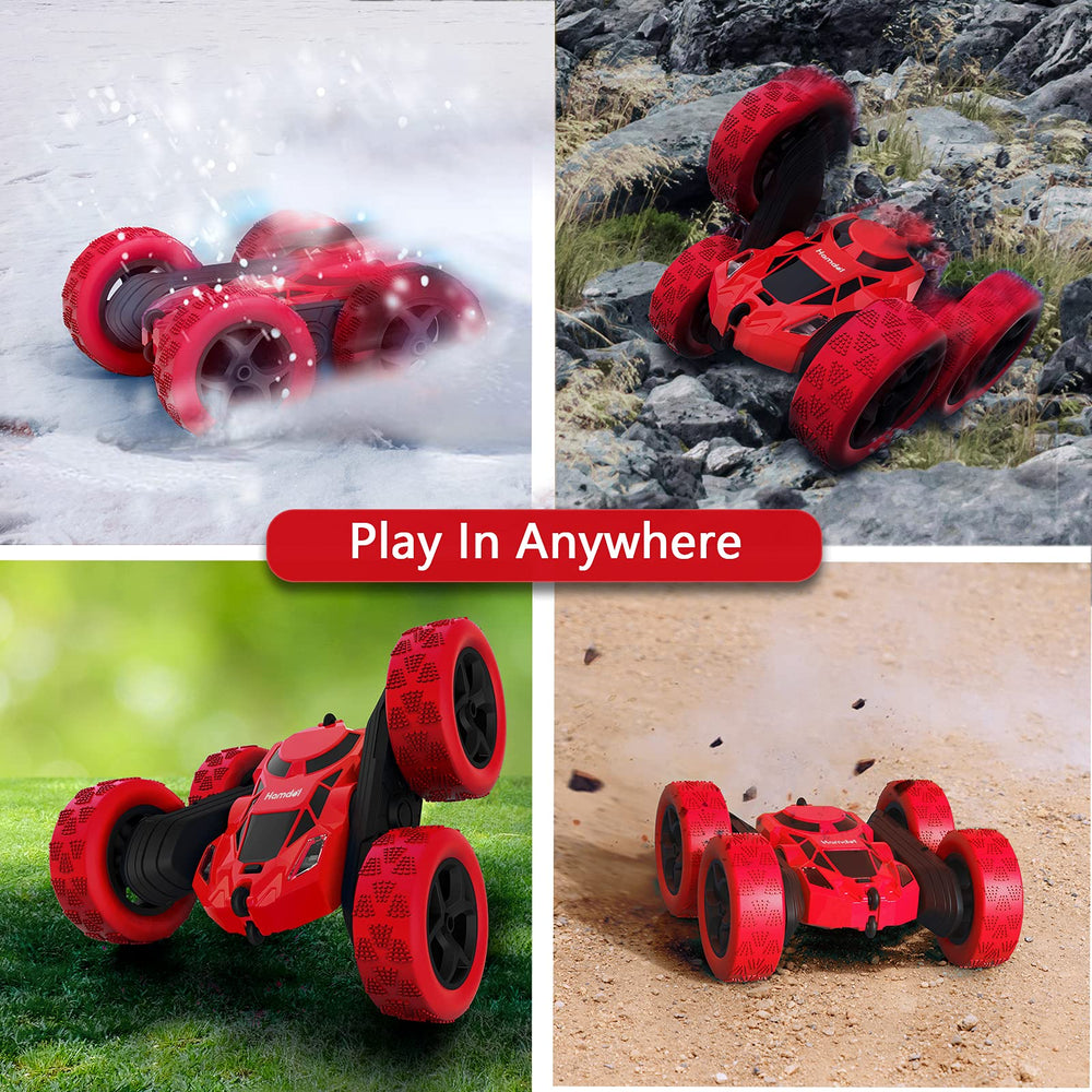 Hamdol Red Blaze RC car features 2.4GHz anti-interference system for multiplayer races