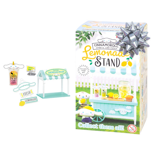 Hamee Re-Ment Cinnamoroll Lemonade Stand blind box mini figure for collectible display.