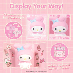 Hamee SquiSHU Buddy Hello Kitty My Melody gift packaging emphasizes collectibility