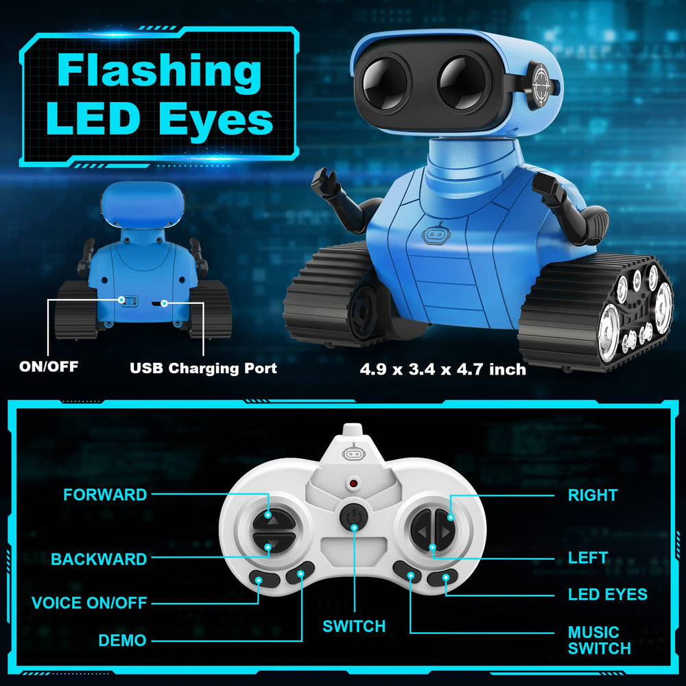 Hamourd robot toy in auto-demo mode showcasing 360° spins
