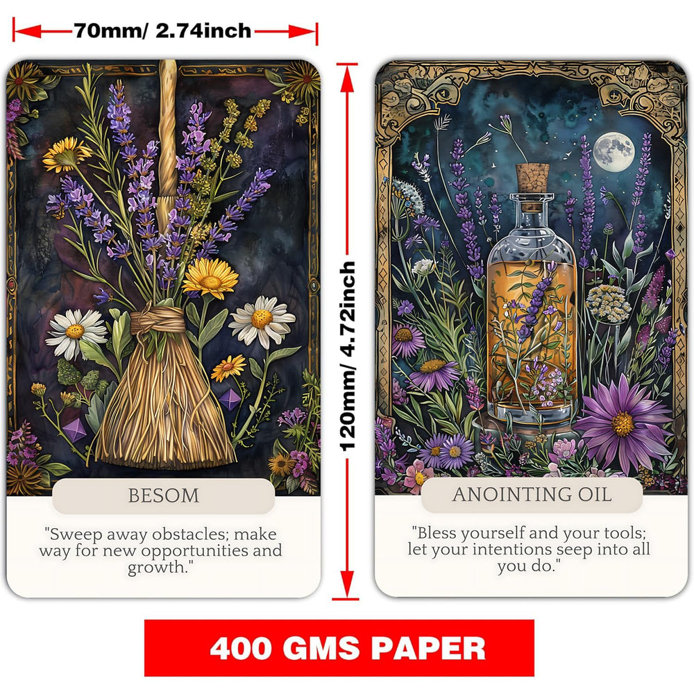 Han Yu Bowen Witch Tools Oracle Card illustration of sacred tool inspiring focus