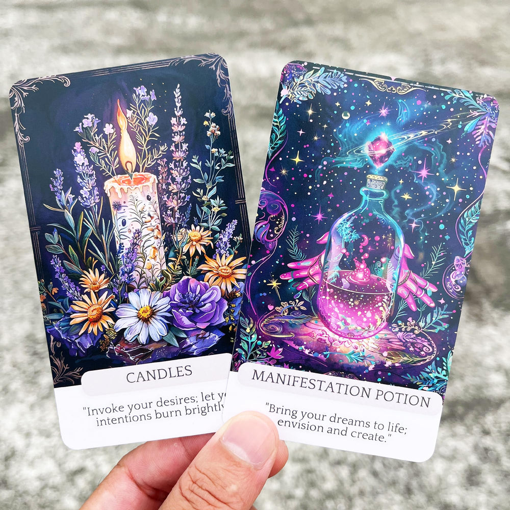 Han Yu Bowen Witch Tools Oracle Card illustration of another sacred tool for practice