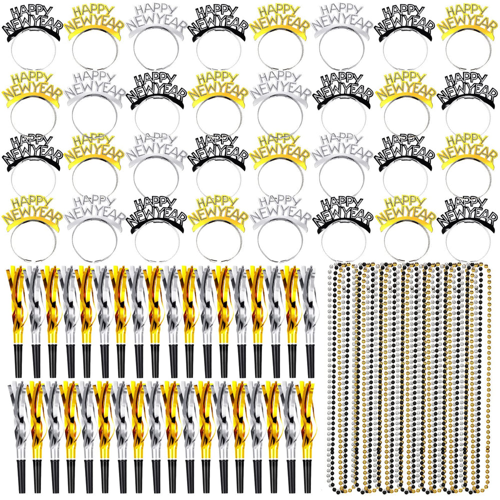 Hanaive 108-pcs New Year's Eve kit for photo-ready celebrations.
