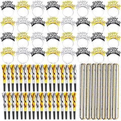 Hanaive 108-pcs New Year's Eve kit for photo-ready celebrations.