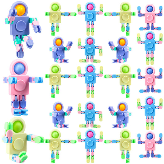 Hanaive robot fidget spinner head button for focused play and stress relief.