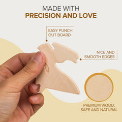 Hands Craft Triceratops model showcased as a sturdy wooden 3D decor piece.