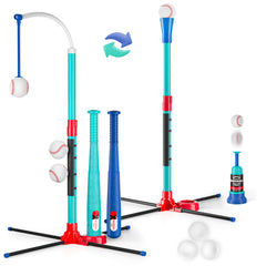 Handwell 3-in-1 T-Ball hanging tee in action for kids' practice.
