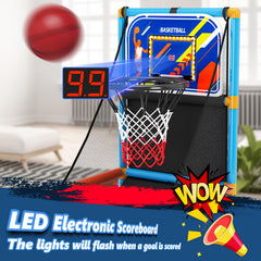 Handwell arcade LED lighting enhances nighttime practice and visibility.