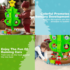 Handwell Christmas tree toy showing 18 colorful decorations for color learning