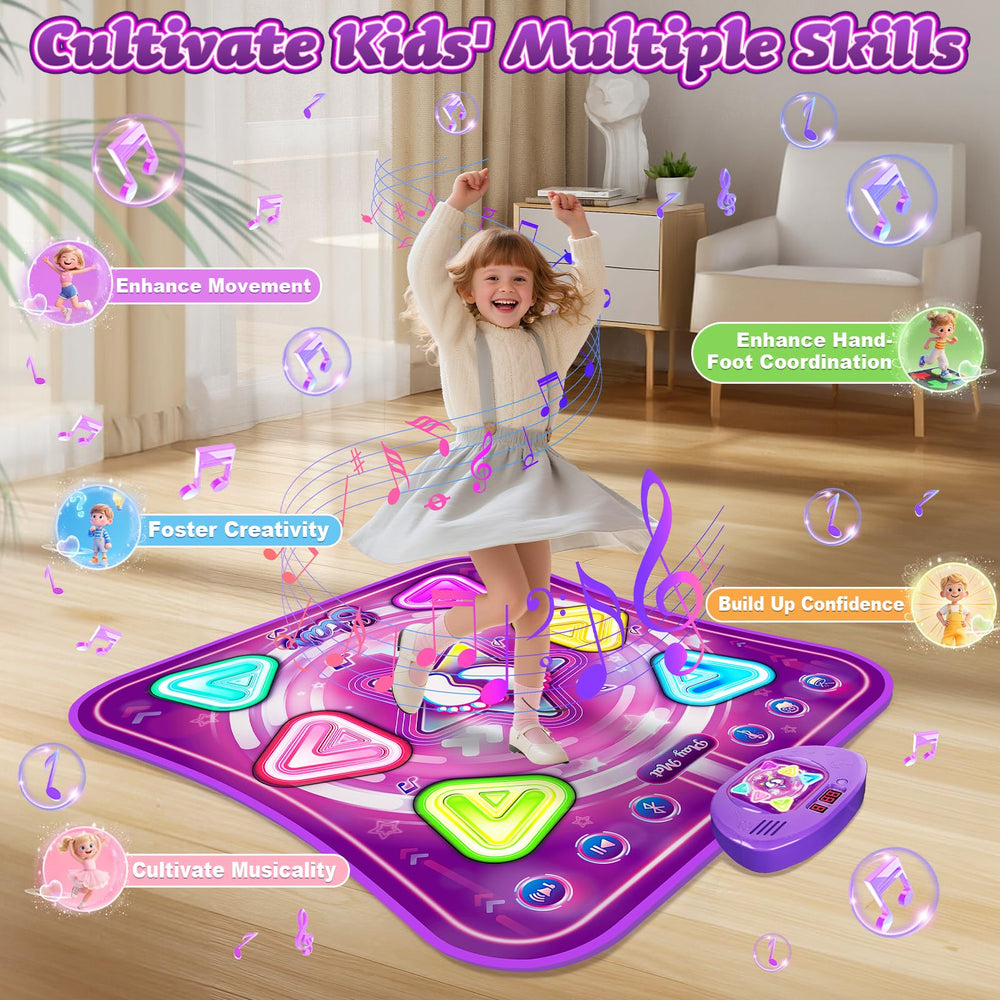 Handwell dance mat Bluetooth connect lets kids dance to music.